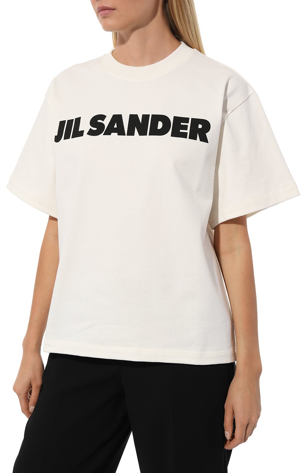 Хлопковая футболка JIL SANDER, арт. J02GC0001/J45047, фото 3