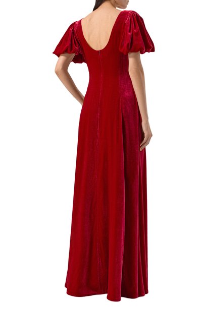 Бархатное платье ХОХЛОМА Х АЛЕНА АХМАДУЛЛИНА, арт. WTD1336, фото 3