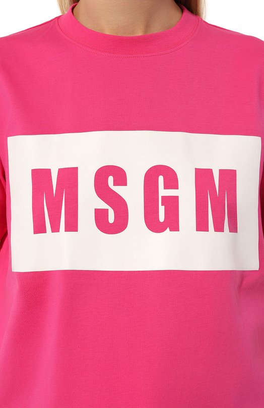 фото Хлопковая футболка msgm