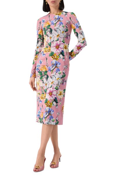 Шелковое платье DOLCE & GABBANA, арт. F6GAVT/FSA7G, фото 3