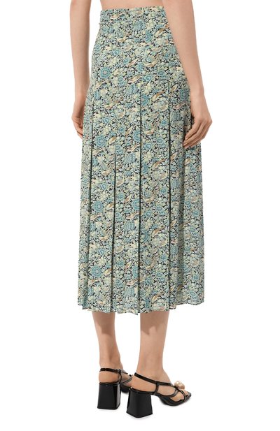 Юбка из вискозы GUCCI зеленого цвета по цене 158400 руб., арт. 642457 ZAFQ7, фото 4 Юбка из вискозы GUCCI, арт. 642457 ZAFQ7, фото 4