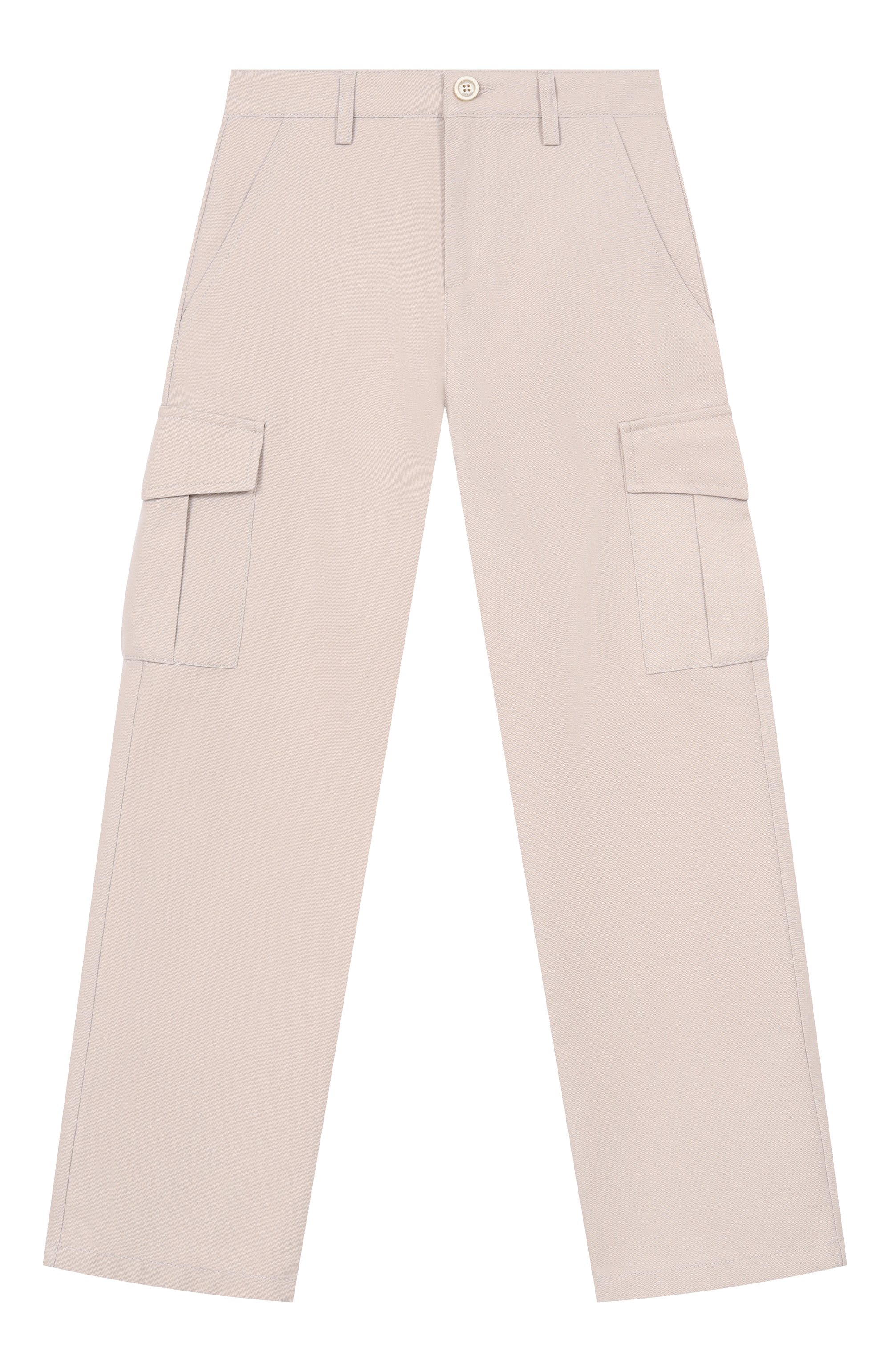 Брюки-карго из хлопка и льна ELEVENTY светло-бежевого цвета по цене 27850 руб., арт. EY6P70/G0198, фото 1 Брюки-карго из хлопка и льна ELEVENTY, арт. EY6P70/G0198, фото 1