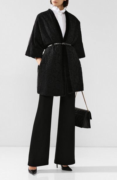 Двустороннее пальто VALENTINO черного цвета по цене 2825000 руб., арт. SF3FAA691HF, фото 2 Двустороннее пальто VALENTINO, арт. SF3FAA691HF, фото 2