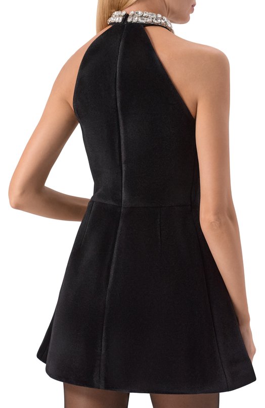 Бархатное платье David Koma PF25DK82D Чёрный  PF25DK82D Фото 4