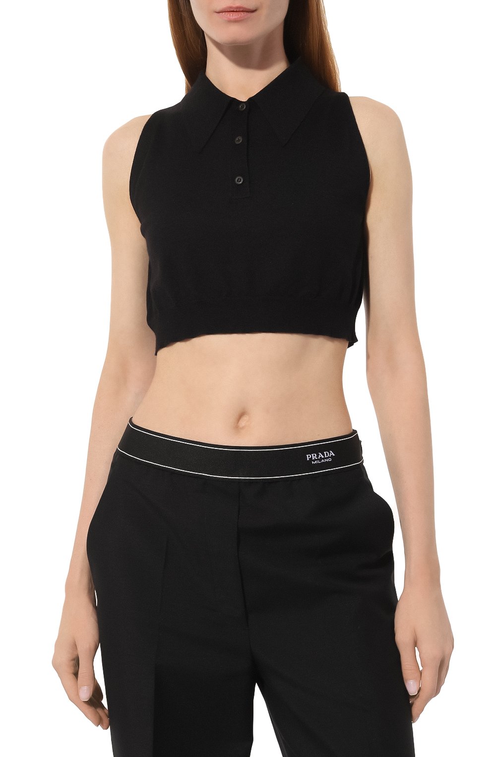 Топ из кашемира и шелка PRADA, арт. P29984-10AJ-F0002-221, фото 3