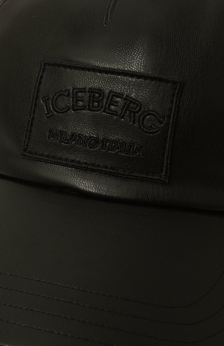 Женская бейсболка ICEBERG черного цвета, арт. 7102/6949 | Фото 4 (Материал: Текстиль, Пластик, Синтетический материал; Нос: Не проставлено)