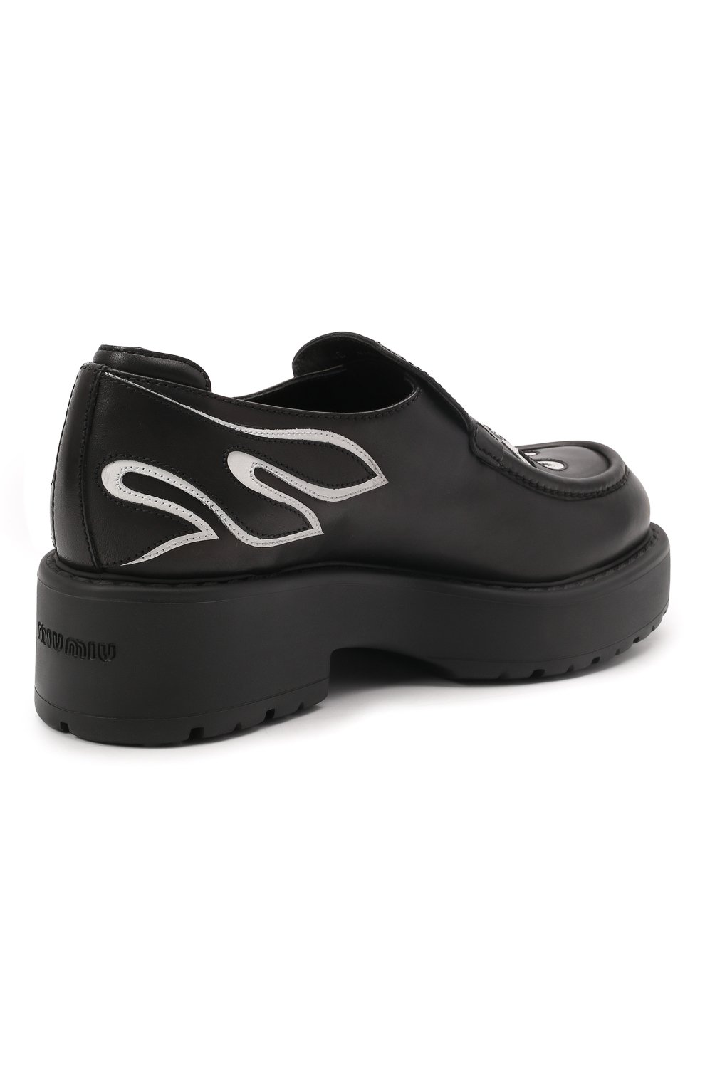 Кожаные лоферы MIU MIU, арт. 5D610D-3ATA-F0967-055, фото 4