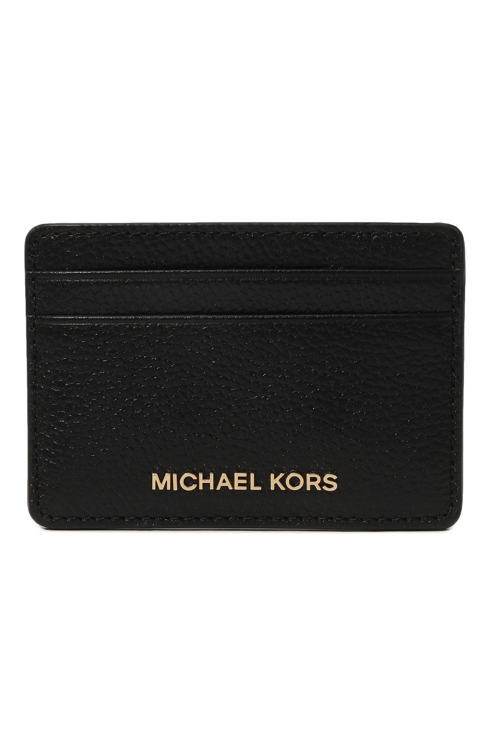 Кожаный футляр для кредитных карт MICHAEL MICHAEL KORS черного цвета по цене 5310 руб., арт. 34F9GF6D0L/, фото 1 Кожаный футляр для кредитных карт MICHAEL MICHAEL KORS, арт. 34F9GF6D0L/, фото 1