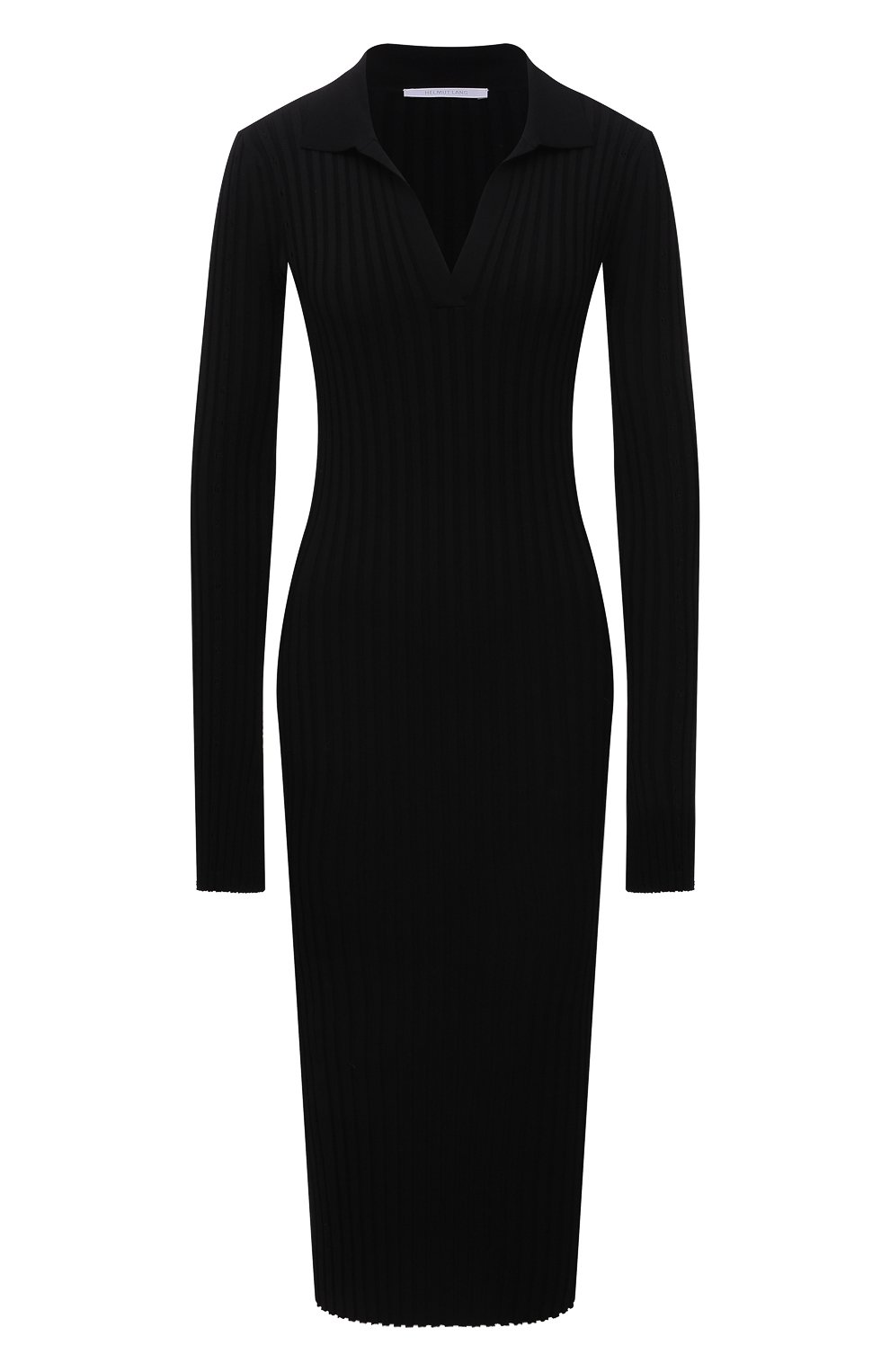 Платье из вискозы HELMUT LANG черного цвета по цене 33450 руб., арт. L04HW724, фото 1 Платье из вискозы HELMUT LANG, арт. L04HW724, фото 1