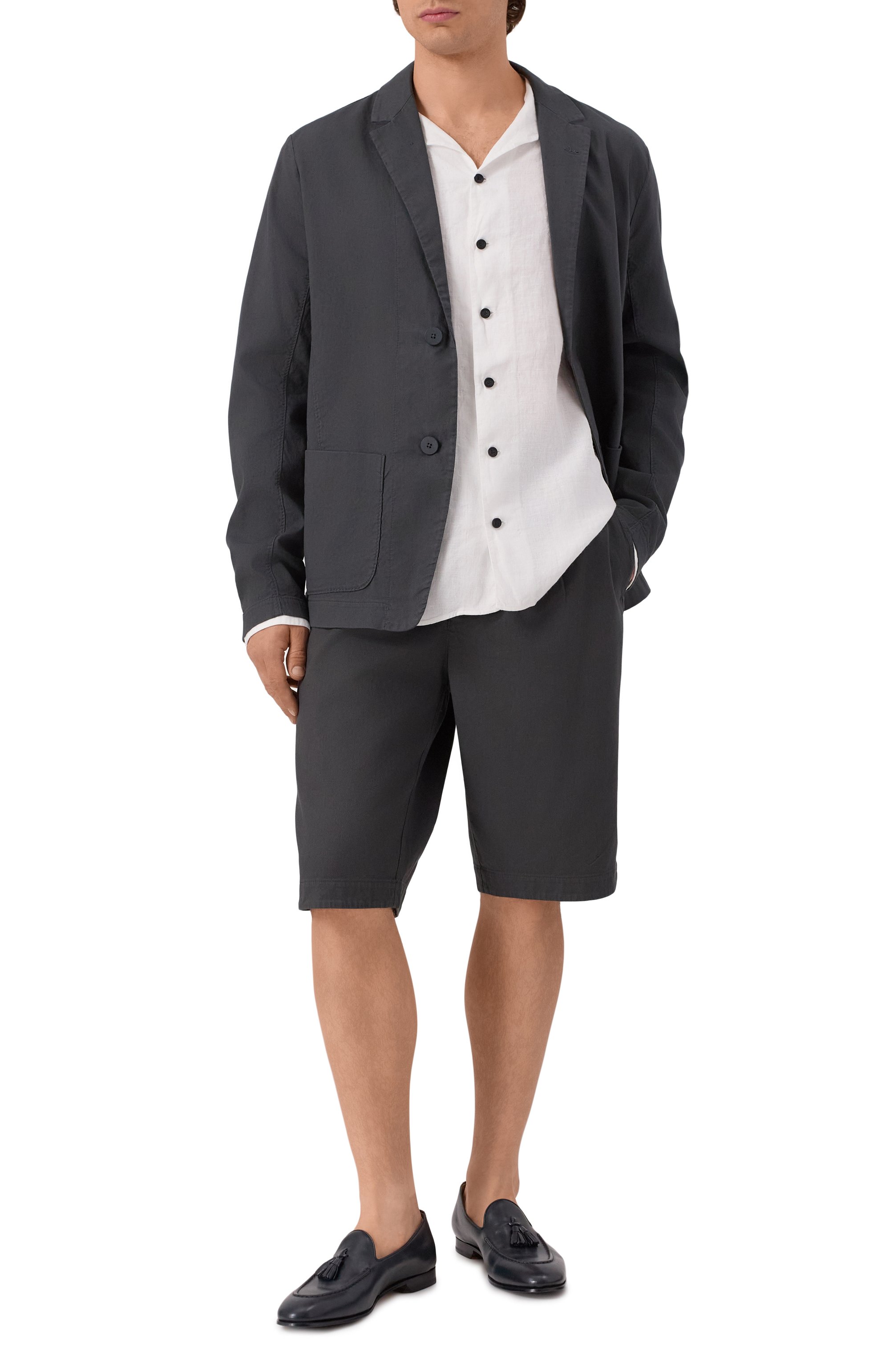 Пиджак из хлопка и льна TRANSIT, арт. CFUTRZE143, фото 2