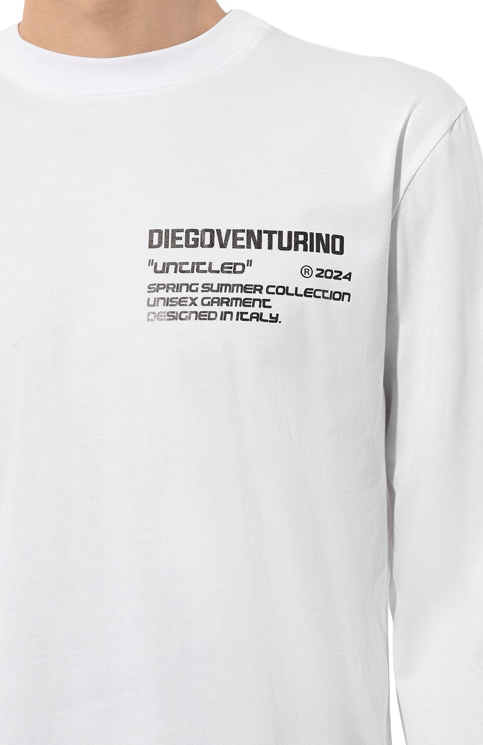 Хлопковый лонгслив DIEGO VENTURINO, арт. D3S4TS-MLBASIC2, фото 5