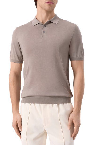 Шелковое поло CORNELIANI, арт. 25M541-2525170, фото 3