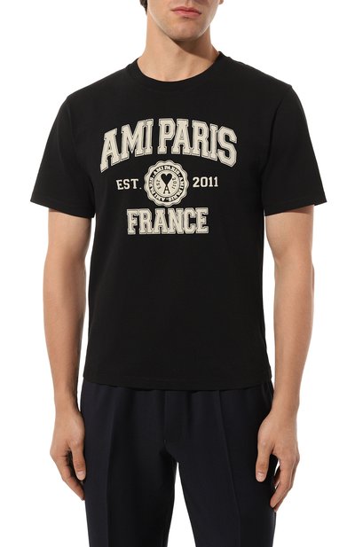 Хлопковая футболка AMI, арт. HTS010 702, фото 3