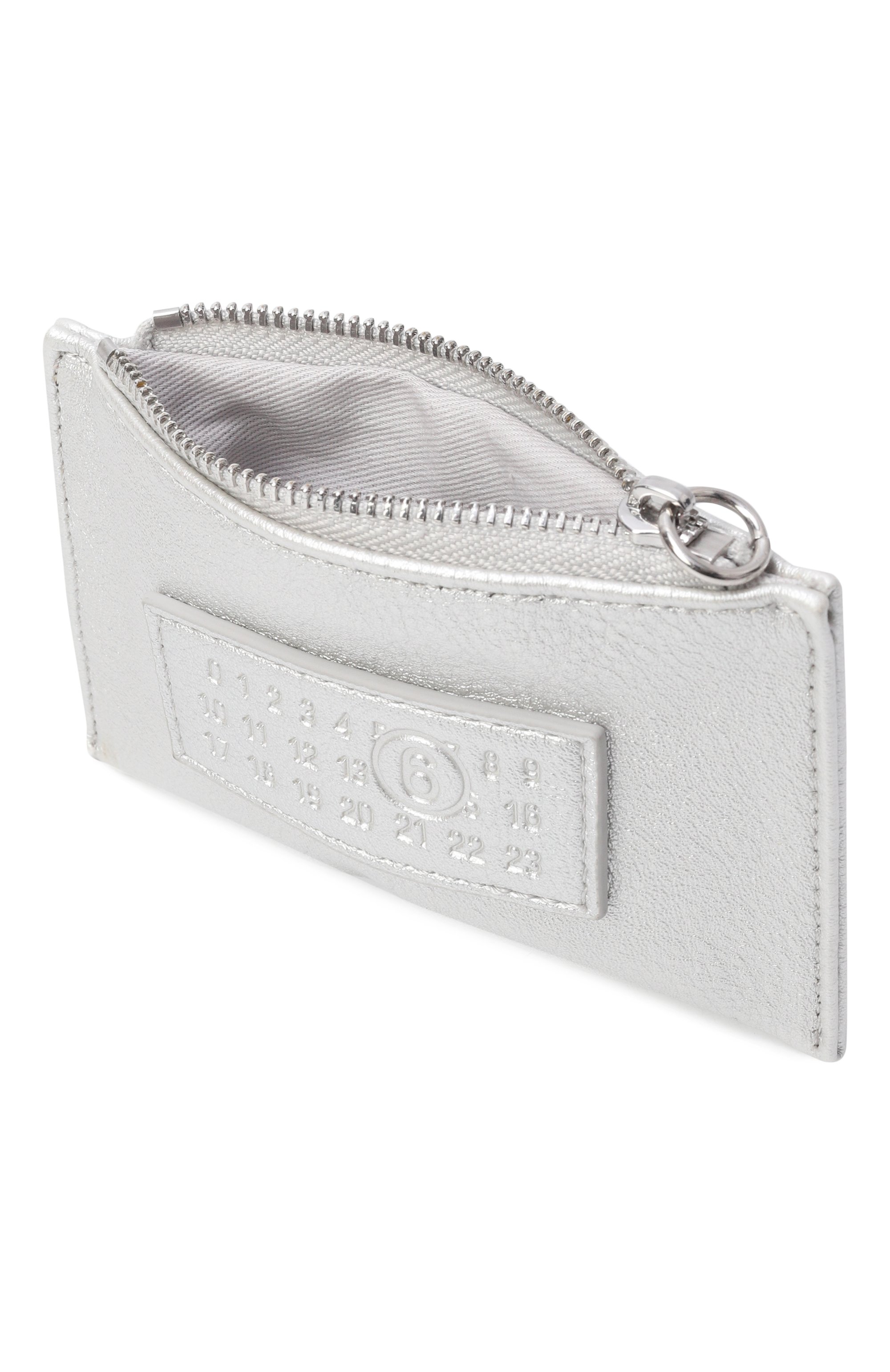 Кошелек для монет MM6 серебряного цвета по цене 28100 руб., арт. SA5UI0032/P8396, фото 3 Кошелек для монет MM6, арт. SA5UI0032/P8396, фото 3