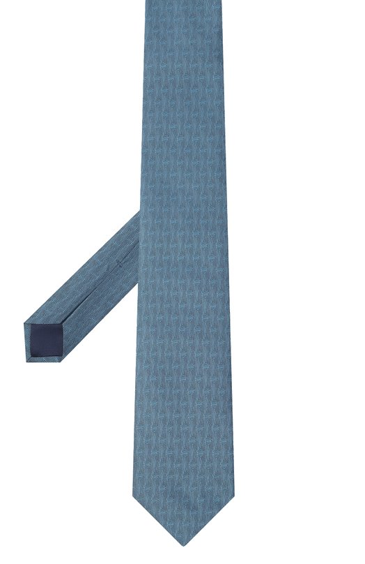 Шелковый галстук Zilli CRAV02M0600VMSE00 Голубой  CRAV02M0600VMSE00 Фото 3