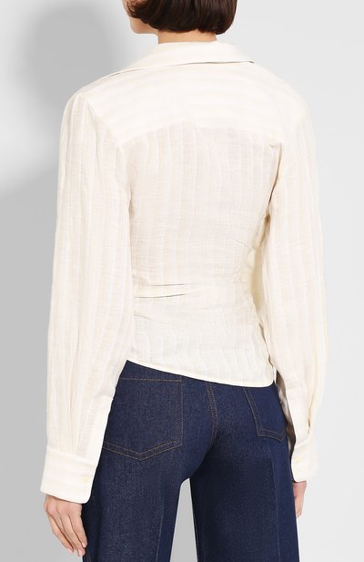 Льняная блузка JACQUEMUS, арт. 194SH05/28111, фото 4