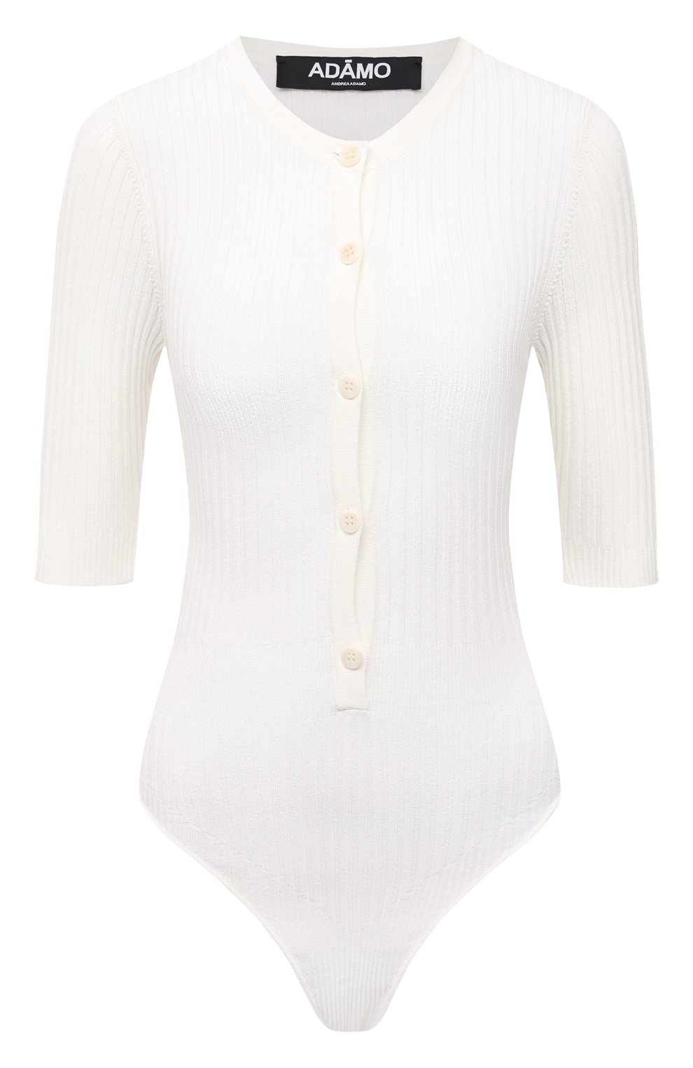 Боди из вискозы ANDREADAMO молочного цвета по цене 43100 руб., арт. ADSS21B001014060, фото 1 Боди из вискозы ANDREADAMO, арт. ADSS21B001014060, фото 1