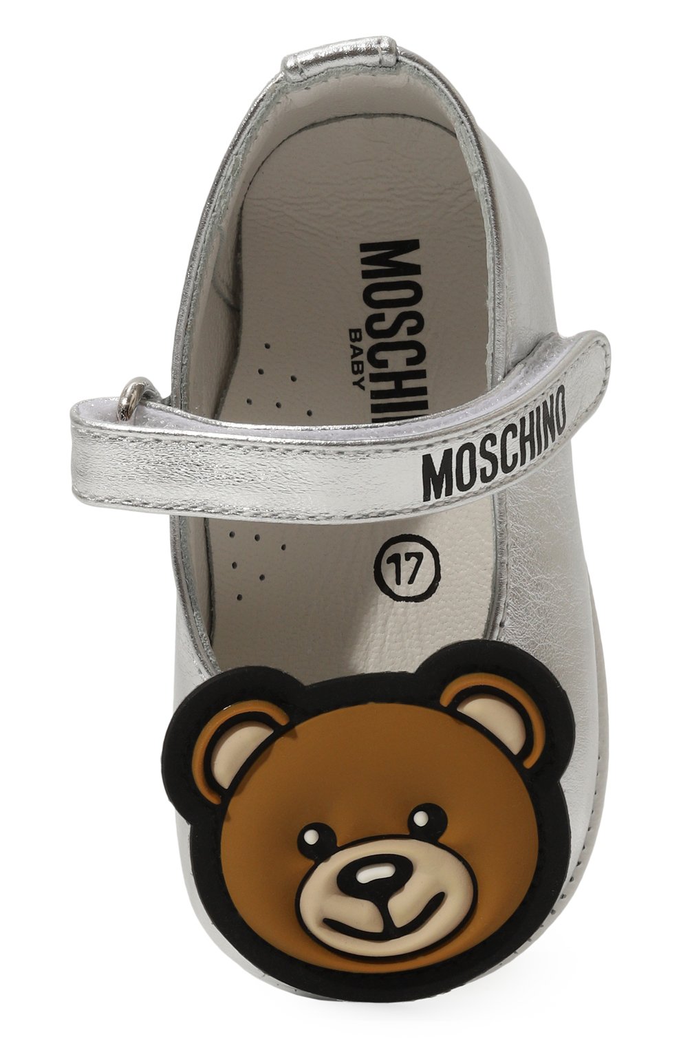 Кожаные пинетки MOSCHINO, арт. 80391/VAR2/15-19, фото 4
