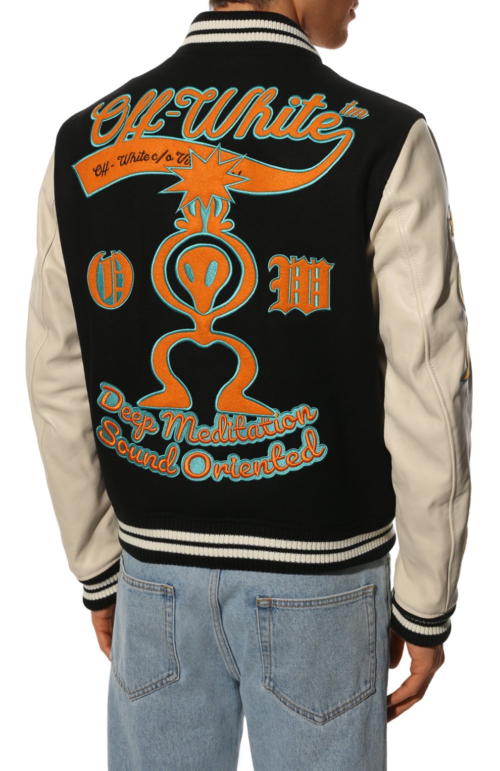 Комбинированный бомбер OFF-WHITE, арт. 0MJA059S22LEA002, фото 4