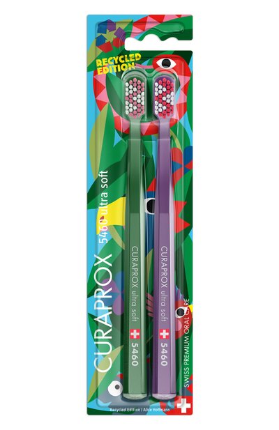 Набор зубных щеток ultrasoft d 0,10 мм duo recycled (2 шт.) CURAPROX, арт. 7612412431797, фото 1