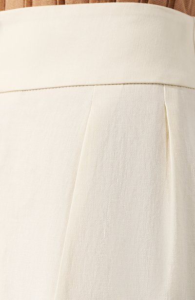 Шорты из смеси льна и хлопка BRUNELLO CUCINELLI кремового цвета по цене 79950 руб., арт. MF591P7262, фото 5 Шорты из смеси льна и хлопка BRUNELLO CUCINELLI, арт. MF591P7262, фото 5