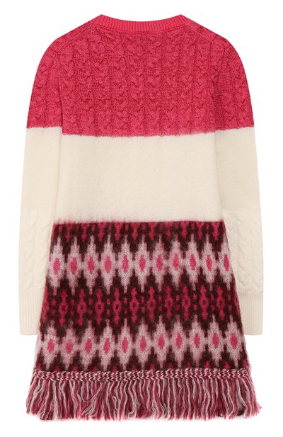 Шерстяное платье MONCLER фуксия цвета по цене 45200 руб., арт. E2-954-95509-52-A9085/12-14A, фото 2 Шерстяное платье MONCLER, арт. E2-954-95509-52-A9085/12-14A, фото 2