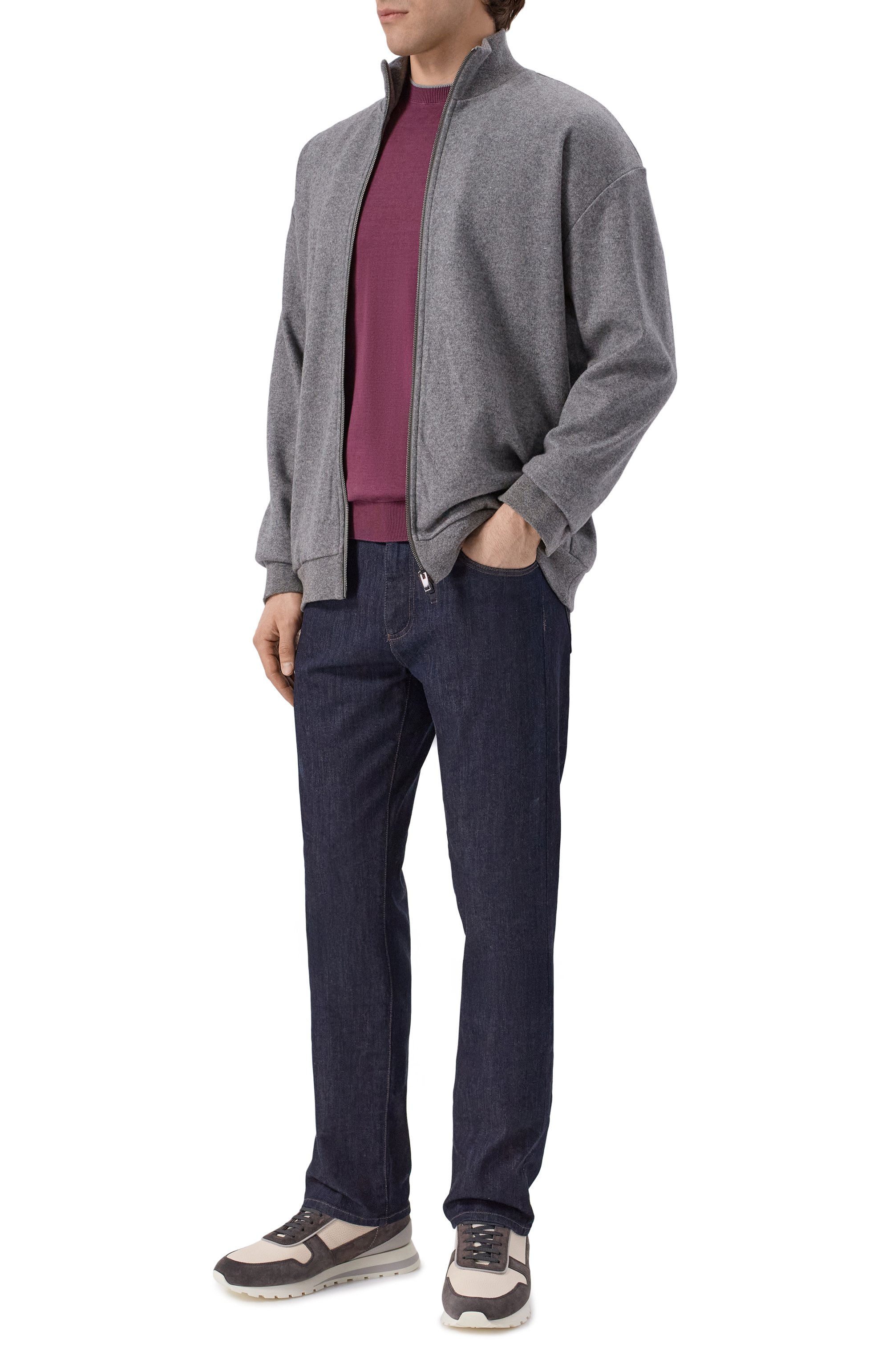 Джемпер из шелка и хлопка CORNELIANI, арт. 27M550/2725131, фото 2