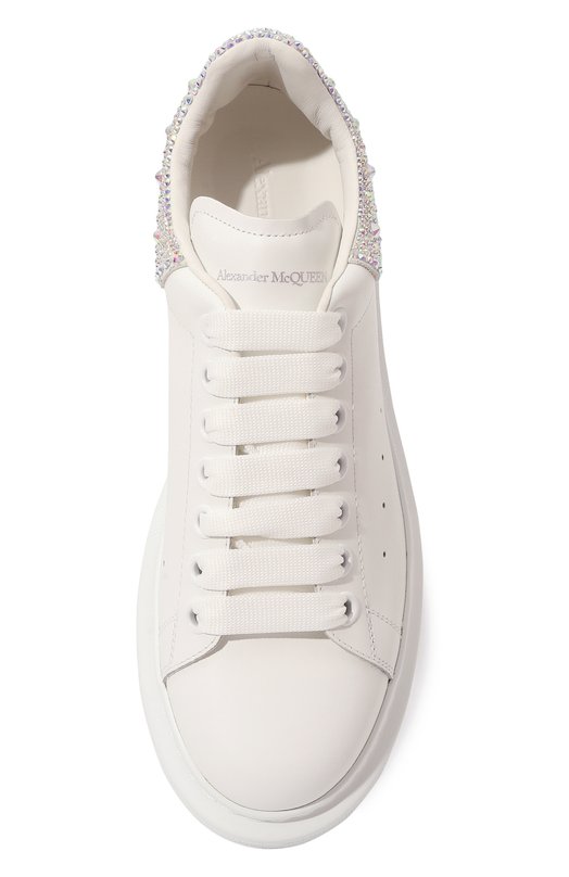 Кожаные кеды Oversized Alexander McQueen 666407/WIA4Z Белый  666407/WIA4Z Фото 6