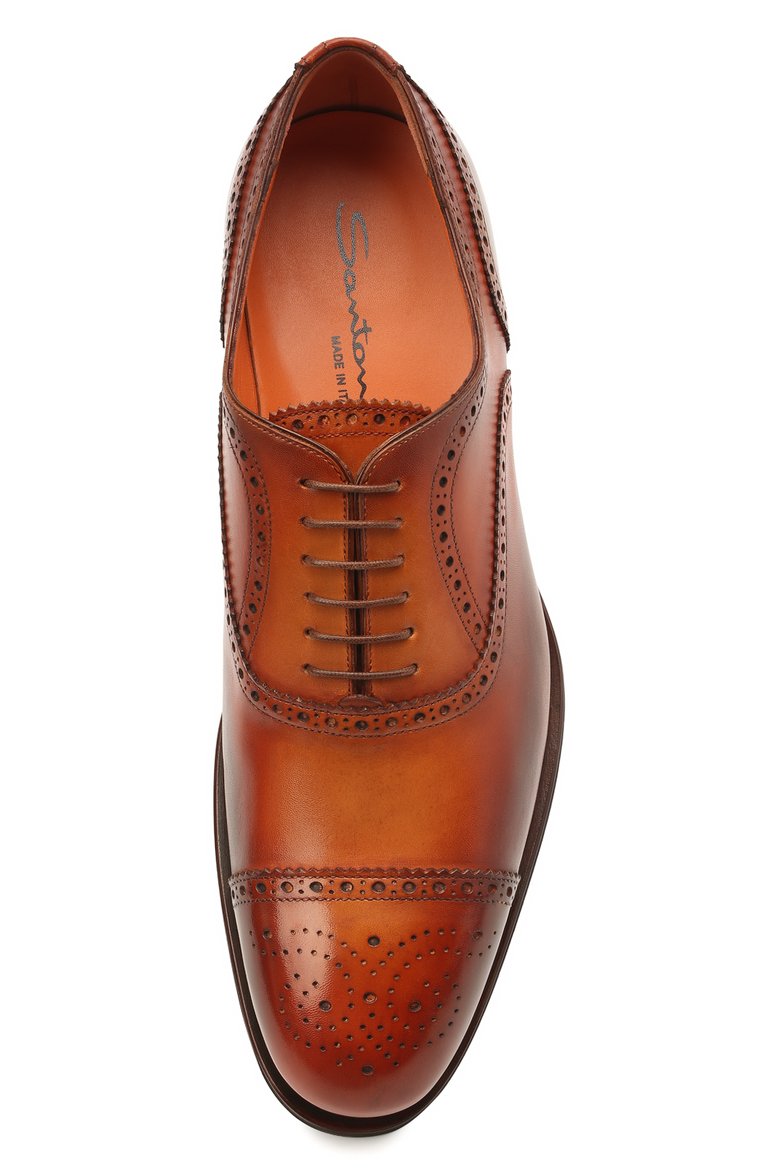 Кожаные оксфорды SANTONI, арт. MCPH17555RB2INGCC45, фото 1