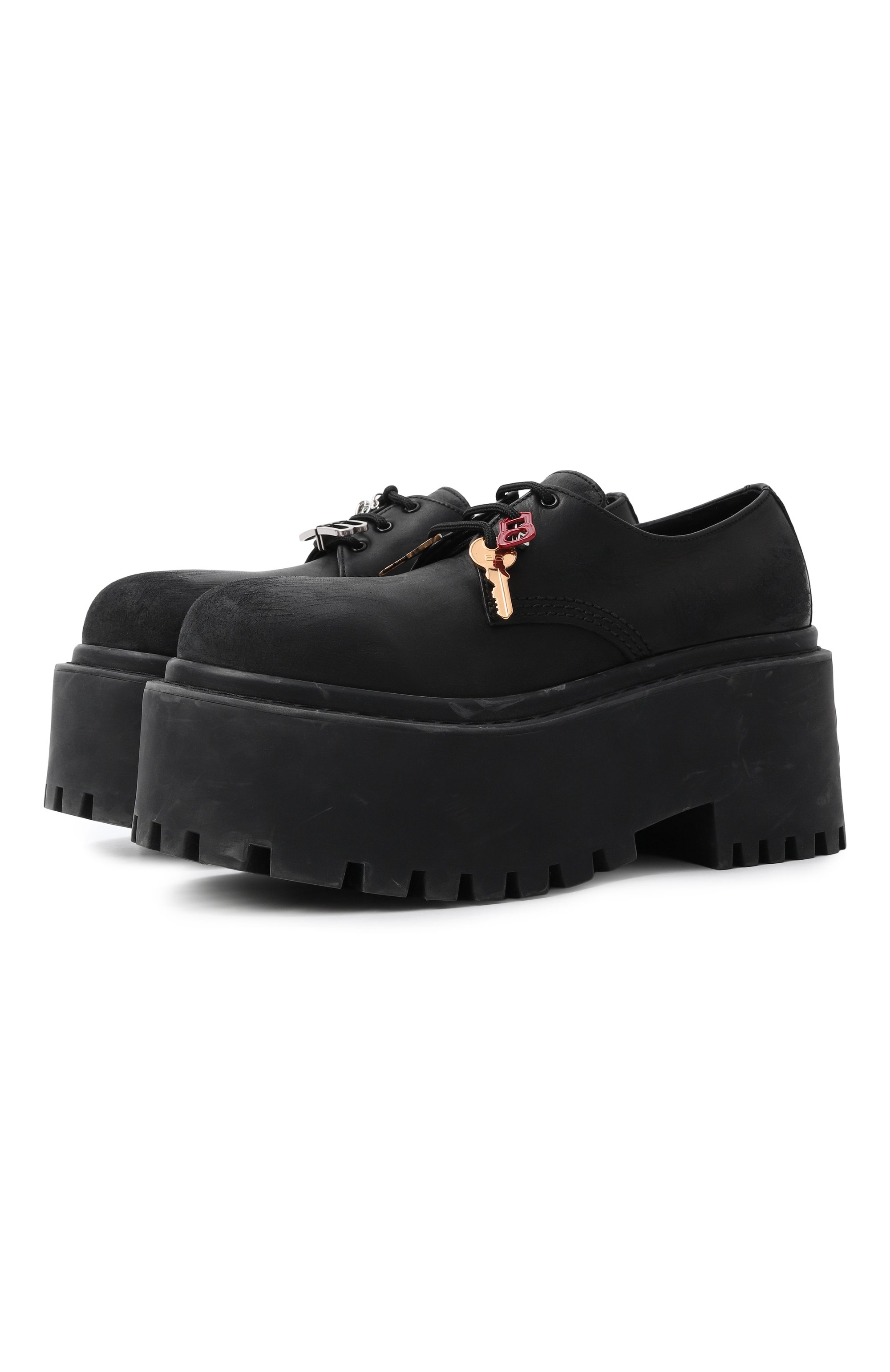 Кожаные дерби strike platform BALENCIAGA, арт. 820930/WCDA3, фото 1