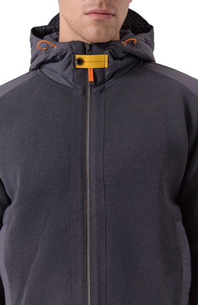 Шерстяной кардиган PARAJUMPERS темно-серого цвета по цене 61700 руб., арт. 25WMPMKNRK06, фото 5 Шерстяной кардиган PARAJUMPERS, арт. 25WMPMKNRK06, фото 5