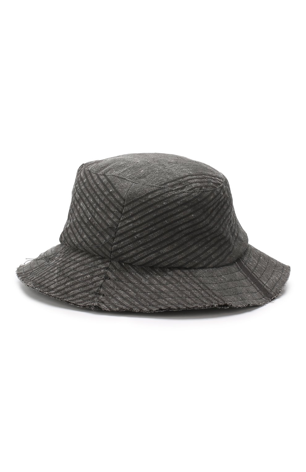 Панама из смеси льна и хлопка MASNADA серого цвета по цене 17200 руб., арт. M2208, фото 1 Панама из смеси льна и хлопка MASNADA, арт. M2208, фото 1