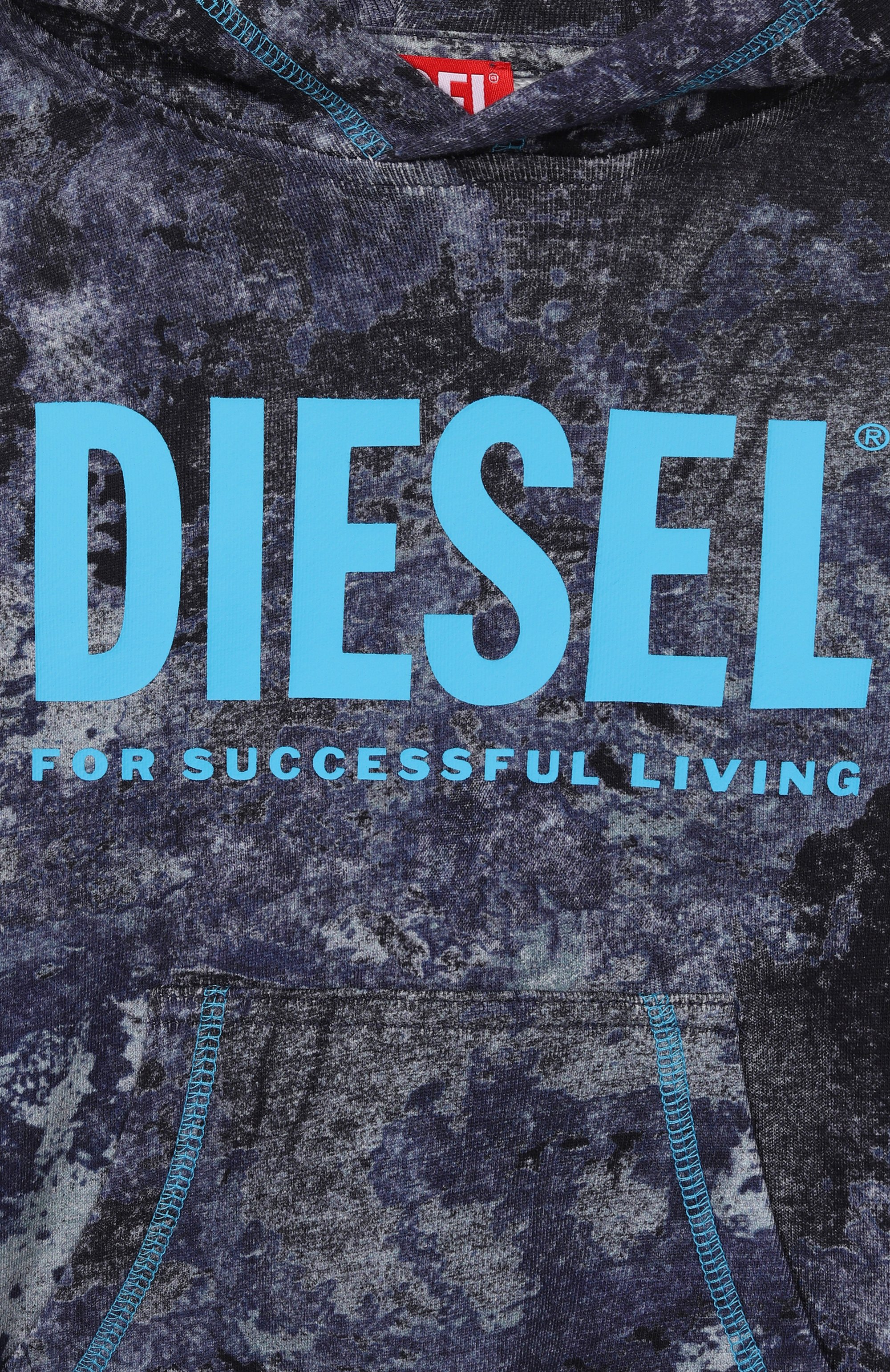 Хлопковое худи DIESEL, арт. J02623/KYA0G, фото 3