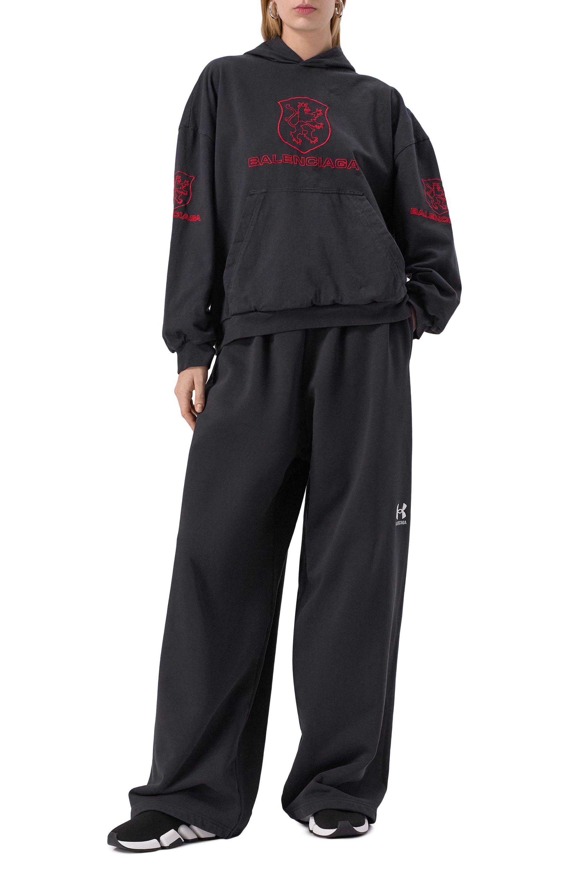 Хлопковое худи BALENCIAGA, арт. 807999/TRVR9, фото 7