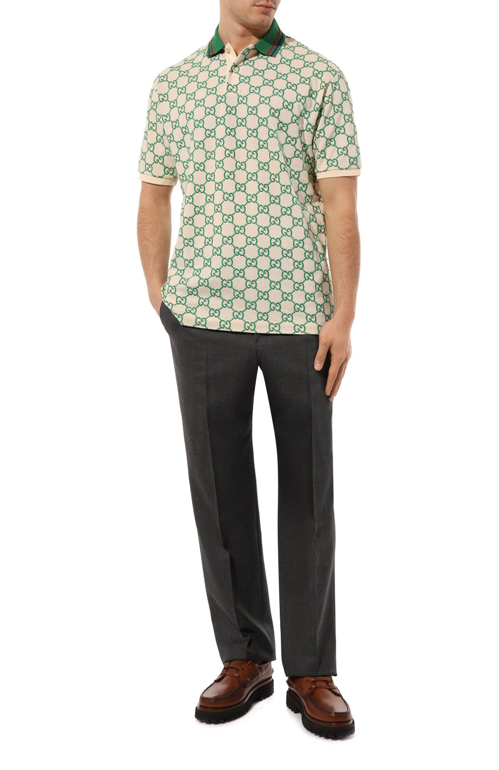 Хлопковое поло GUCCI, арт. 598956 XJB0U, фото 2