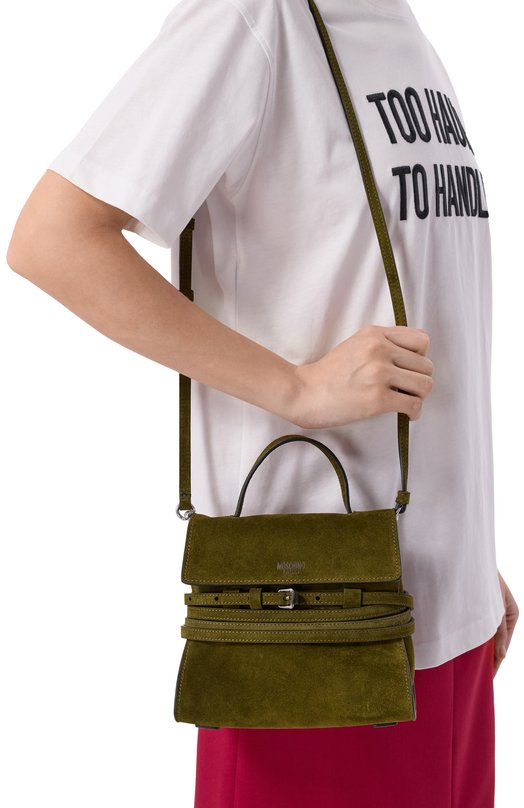 Сумка Tie Me small Moschino MC4226PP00/0F0 Хаки  MC4226PP00/0F0 Фото 2