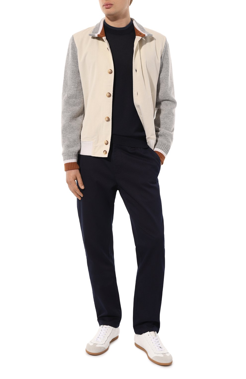 Джемпер из кашемира и шелка ZILLI темно-синего цвета по цене 104500 руб., арт. KHM001M0330VBJ000, фото 2 Джемпер из кашемира и шелка ZILLI, арт. KHM001M0330VBJ000, фото 2