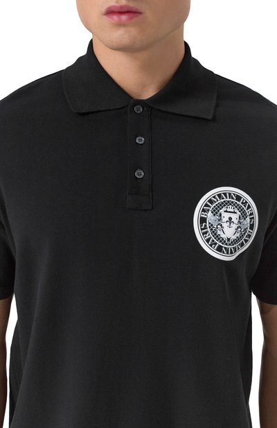 Хлопковое поло BALMAIN, арт. EH1GC026/BC94, фото 5