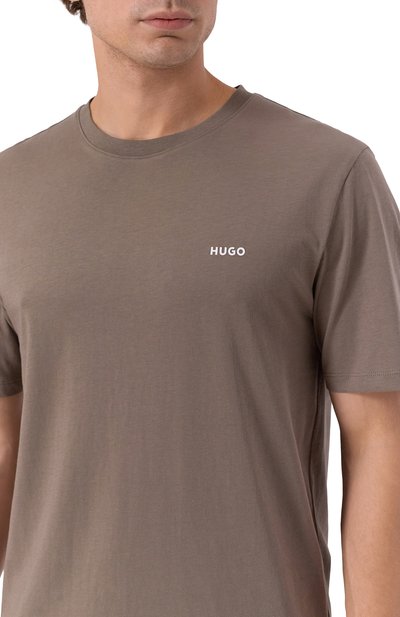 Хлопковая футболка HUGO, арт. 50466158, фото 5