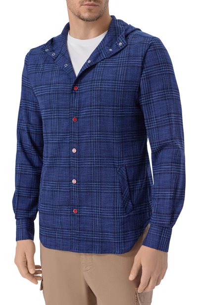 Рубашка из шерсти и шелка KITON, арт. UMCMARK0617E19, фото 3