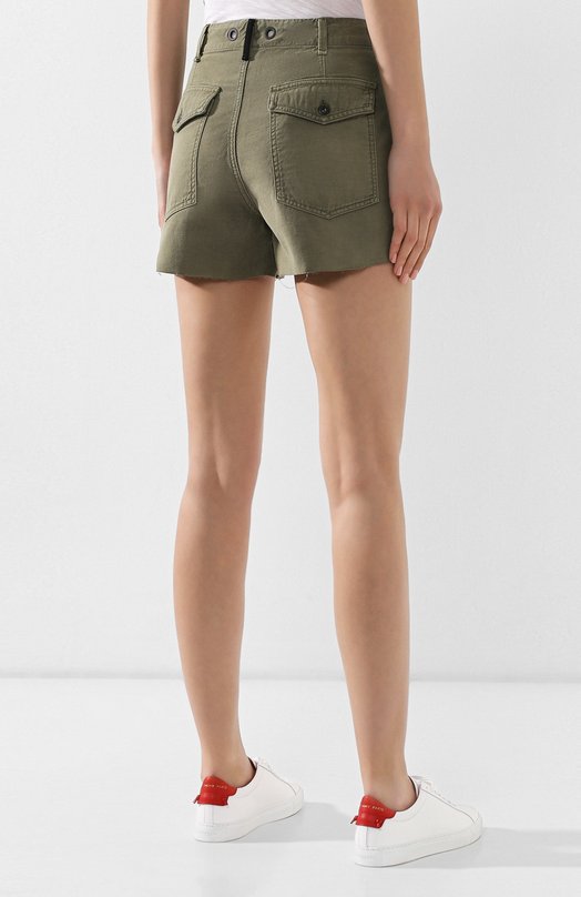 Джинсовые шорты Rag and Bone Хаки, фото 4
