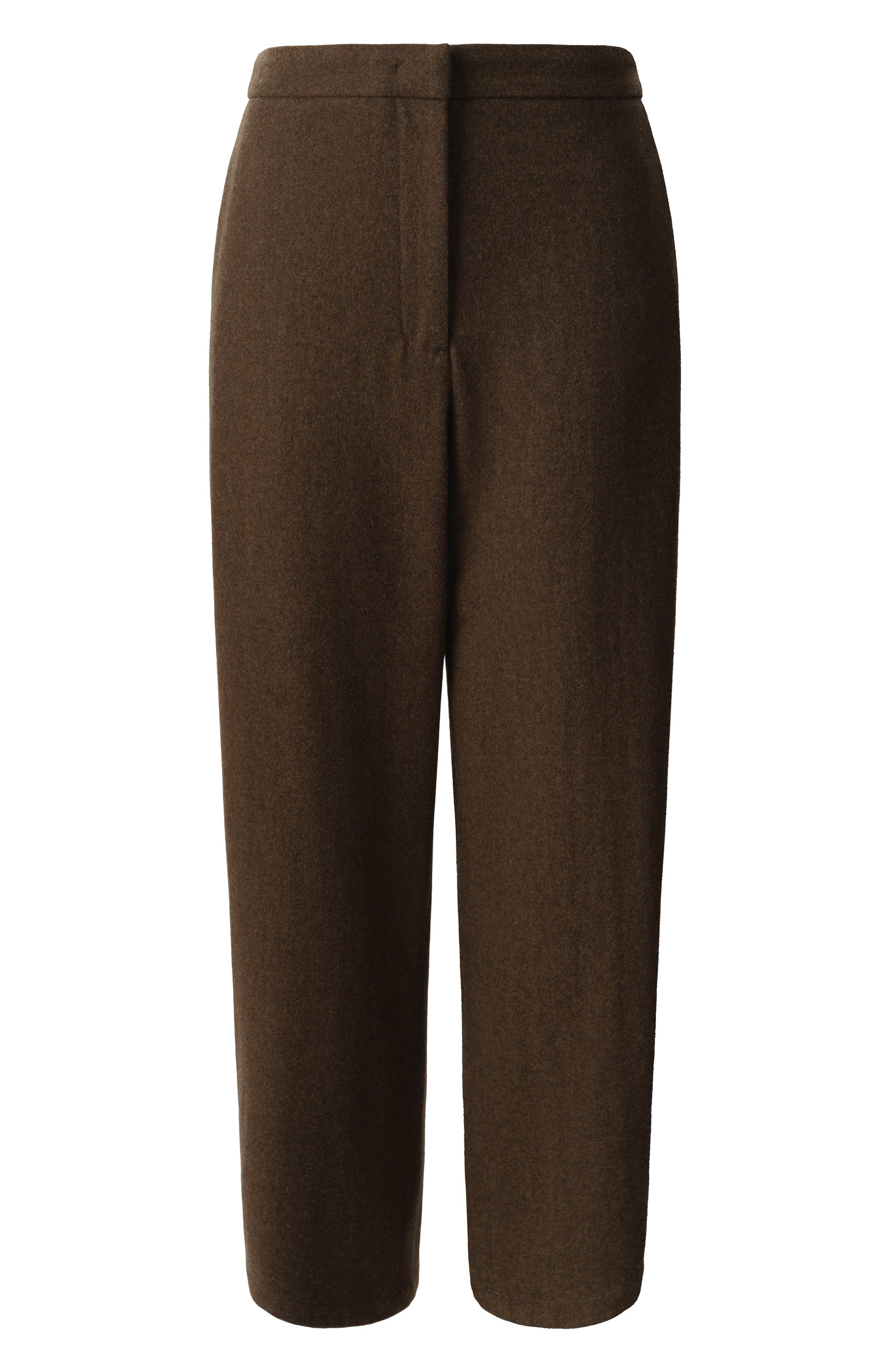 Шерстяные брюки JIL SANDER коричневого цвета по цене 112000 руб., арт. J40KA0232/J40182, фото 1 Шерстяные брюки JIL SANDER, арт. J40KA0232/J40182, фото 1