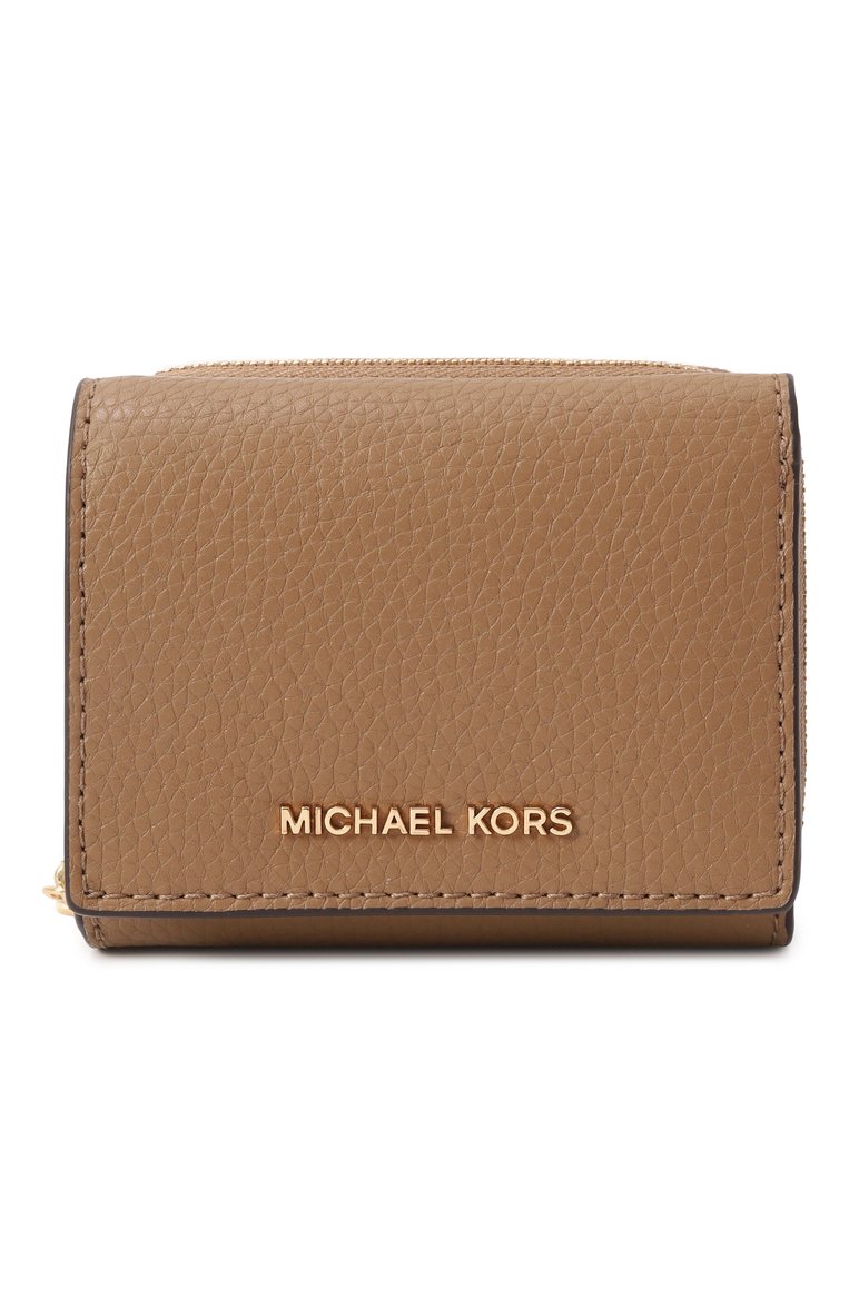 Женские кожаное портмоне empire MICHAEL MICHAEL KORS бежевого цвета, арт. 32S4G8ED8L | Фото 1 (Нос: Не проставлено; Материал: Натуральная кожа)