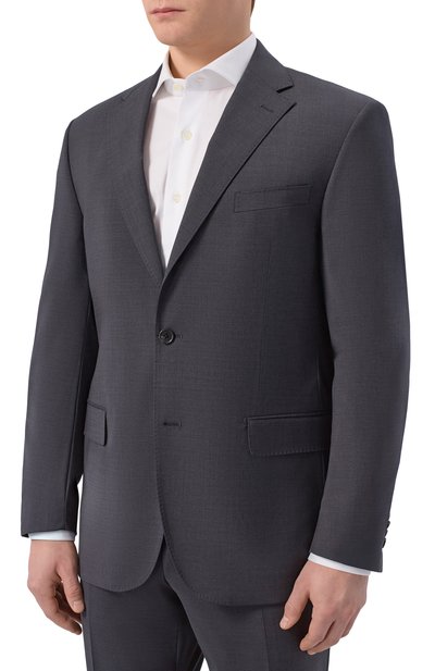 Шерстяной костюм CORNELIANI темно-серого цвета по цене 173000 руб., арт. 276008/2718563_SET, фото 2 Шерстяной костюм CORNELIANI, арт. 276008/2718563_SET, фото 2