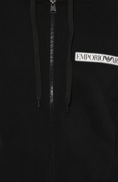 Мужской хлопковая толстовка EMPORIO ARMANI черного цвета, арт. 112053/3F573 | Фото 4 (Рукава: Длинные; Мужское Кросс-КТ: Толстовка-одежда; Длина (для топов): Стандартные; Материал сплава: Проставлено; Материал внешний: Хлопок; Драгоценные камни: Проставлено; Стили: Кэжуэл)