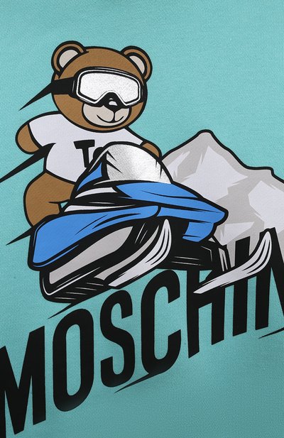 Хлопковое худи MOSCHINO, арт. HMF07B/LCA21/4A-8A, фото 3