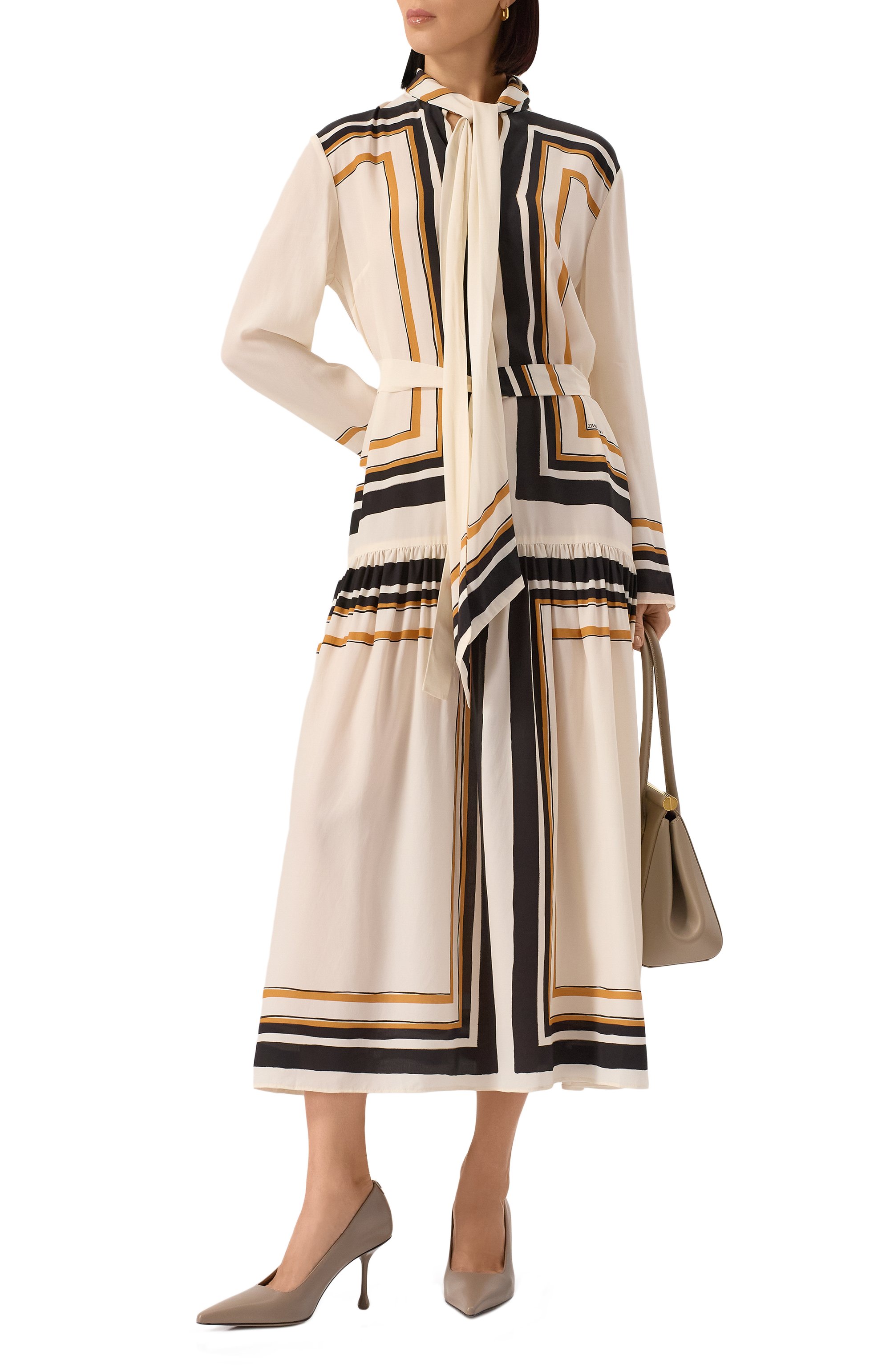 Платье из вискозы и шелка ZIMMERMANN, арт. 2682DR25R, фото 2