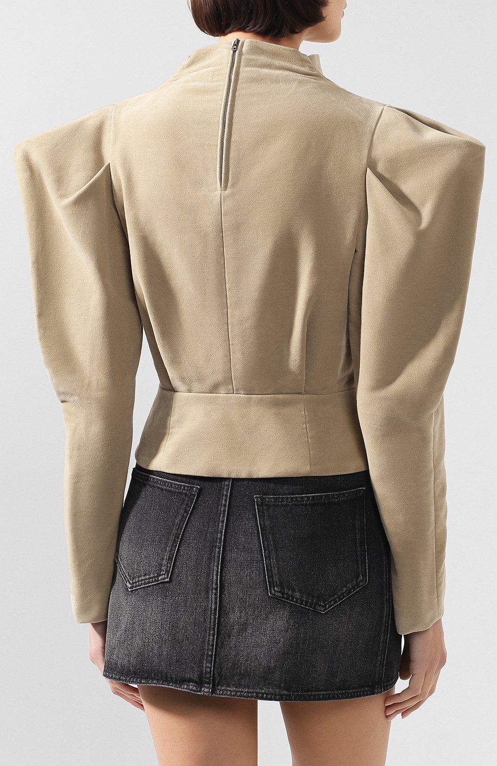 Хлопковая блузка ISABEL MARANT бежевого цвета по цене 38900 руб., арт. HT1601-19H014I/DIX0N, фото 4 Хлопковая блузка ISABEL MARANT, арт. HT1601-19H014I/DIX0N, фото 4