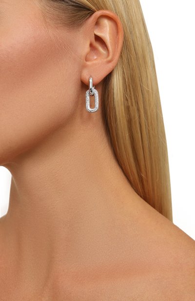 Серьги congo jay BLUEJAY серебряного цвета по цене 8800 руб., арт. BEA-CJ, фото 2 Серьги congo jay BLUEJAY, арт. BEA-CJ, фото 2