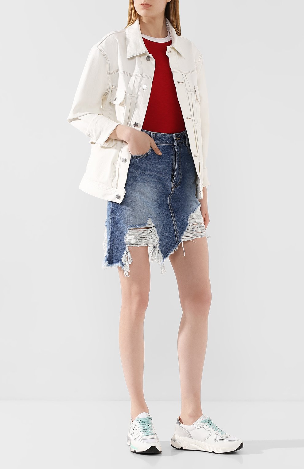 Хлопковая футболка RAG AND BONE, арт. WCC20ST039CH39, фото 2